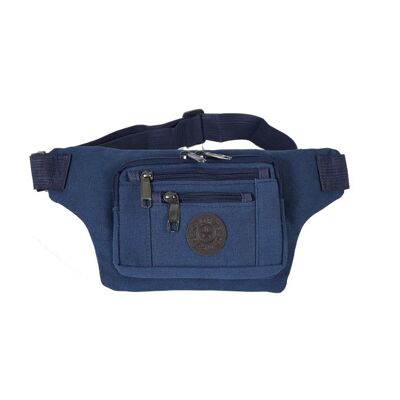 [ 393-6 ] blue unisex canvas waistbag