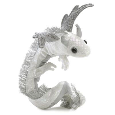 Bracelet Dragon Perle / bracelet dragon blanc / marionnette à main 3175