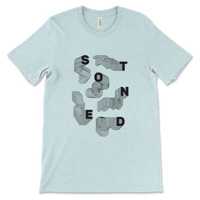 Stoned weed T-shirt Men's - Heather Ice Blue