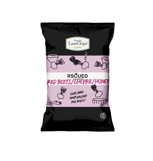 RSCUED Chips Red Beets/Chevré/Honey 85g