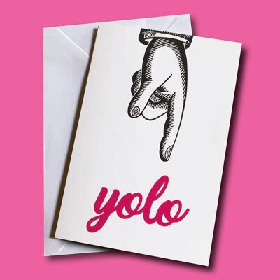 Yolo A6 Greetings Card