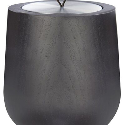 Wooden candle 200g Black / black - Almond