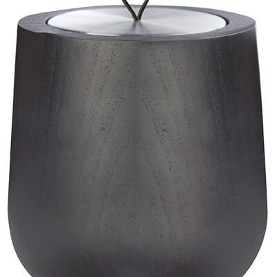 Vela de madera 200g Negro / negro - Oro amarillo