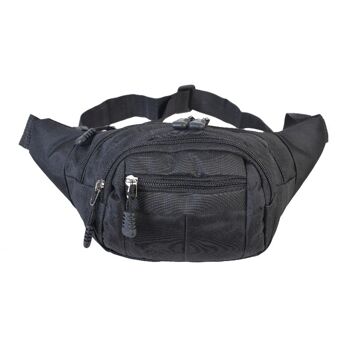 [ N181-1 ] SAC BANANE UNISEXE NOIR