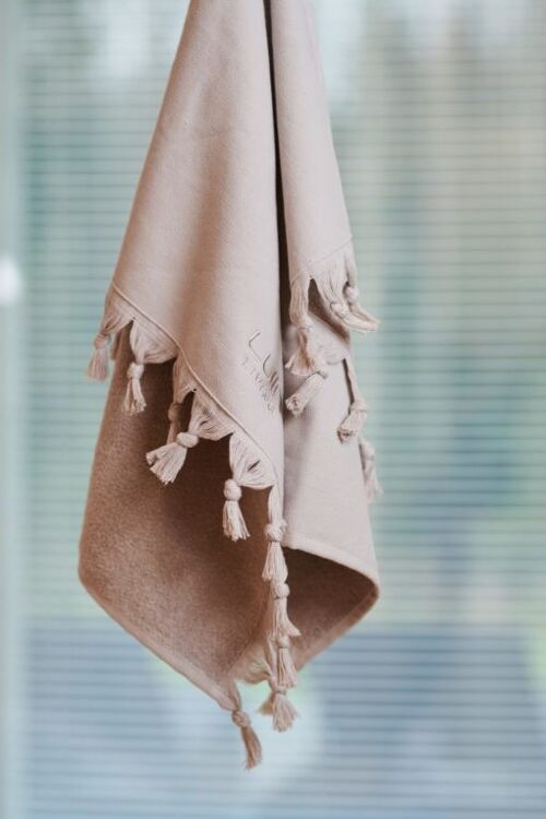 Pure Organic Hand Towel 50x70cm Sand