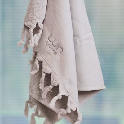 Pure Organic Hand Towel 50x70cm Pearl Grey