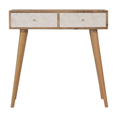 Acadia White Console Table
