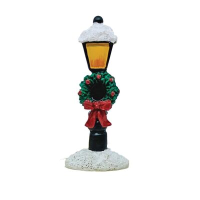 Snowy Lamp Post Resin Cake Toppers