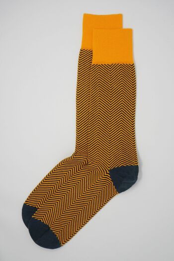 Chaussettes Homme Lux Taylor - Jaune 2