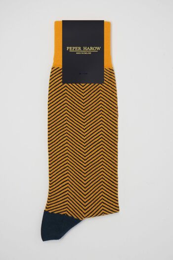 Chaussettes Homme Lux Taylor - Jaune 3