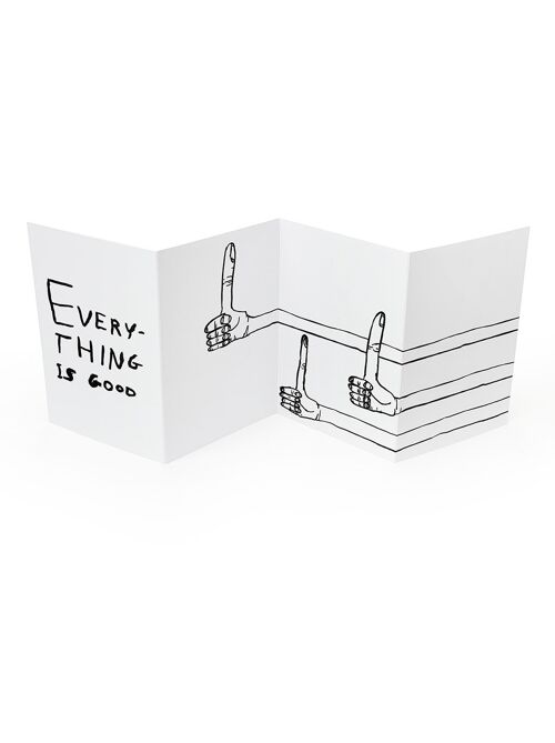 Concertina Card - Funny Fold Out Card - Everything Is Good