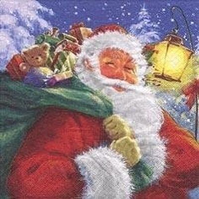 Tiflair Tovaglioli Tradizionali Babbo Natale 3 veli
