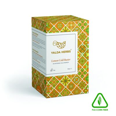 Lemon Cold Buster Tea -18 PLA Pyramid Tea Bags