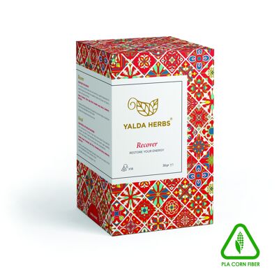 Recover Tea -18 bustine di tè piramidali in PLA