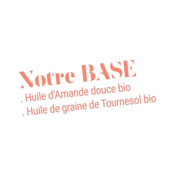 BASE Beauté Bio Huile corporelle nourrissante certifiée COSMEBIO - Parfum floral orangé 3