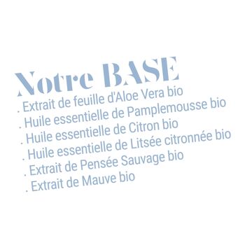 BASE Beauté Bio Gel nettoyant visage doux certifié COSMEBIO 2