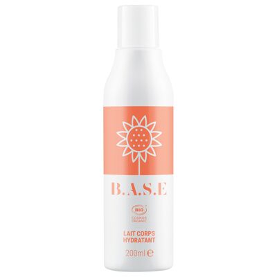 BASE Beauté Bio Lait corporel hydratant certifié COSMEBIO - Parfum fleuri poudré