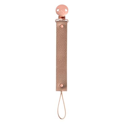 Corda Leather Dummy Clip Rose Gold Finish