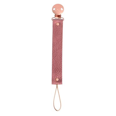 Sorbet Leather Dummy Clip Rose Gold Finish