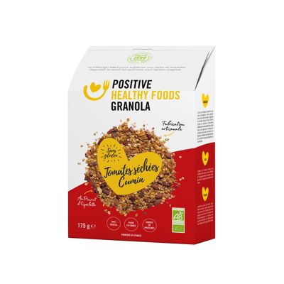SALTED GRANOLA Sun-dried tomatoes, Cumin and Espelette pepper 175g