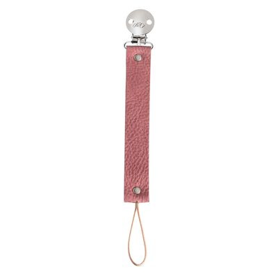 Sorbet Leather Dummy Clip with Silver Finish