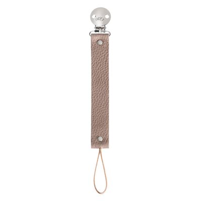 Fog Leather Dummy Clip with Silver Finish