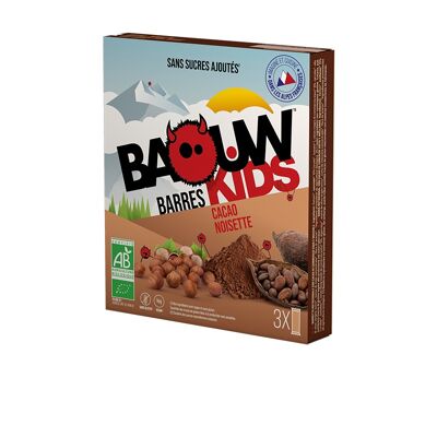Barre Baouw Kids Cacao-Noisette X3