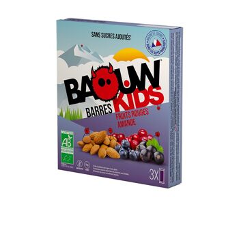 Barre Baouw Kids Fruits rouges-Amande X3 1