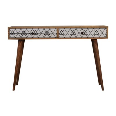 Triangle Printed Long Console Table