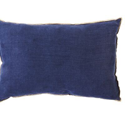 Night Blue Cushion 40x60cm 100% washed linen APOTHECA