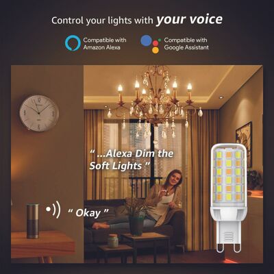 FluxTech – Wi-Fi Smart Dimmable CCT Colour G9 Bulb3