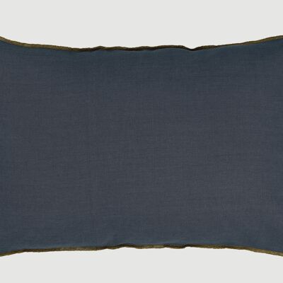 Cuscino grigio (Lou) 40x60cm 100% lino lavato APOTHECA