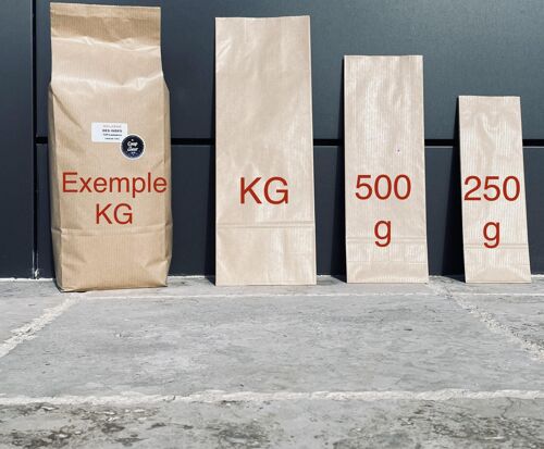 Sachets d'emballage kilo kraft alimentaire x 10