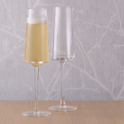 Set of 2 Empire Champagne Flutes