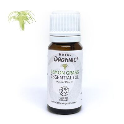 Certified Organic Lemongrass Essential Oil 10ml