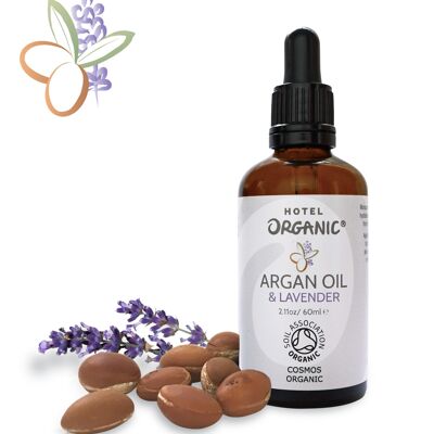 Handmade Moroccan Virgin Certified Organic Argan Oil & Lavender - 60ml