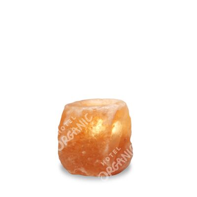 Natural Himalayan Crystal Salt Tealight Candle Holder - Small