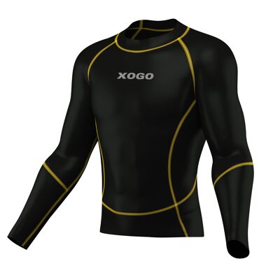 HAUT DE BASELAYER XOGO PERFORMANCE XP500 - Noir/Jaune