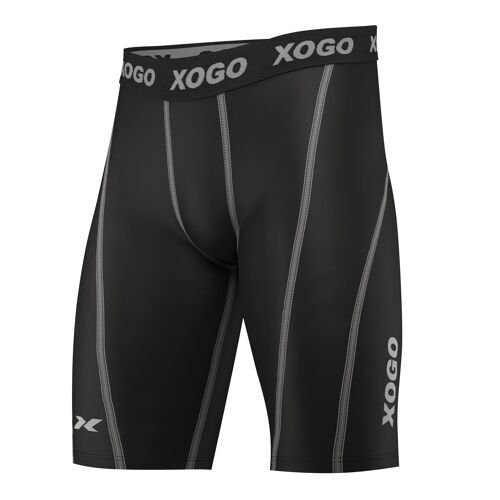 XOGO's ESSENTIAL COMPRESSION SHORTS - Black