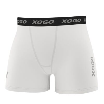 XOGO's COMPRESSION BOXER SHORT - White