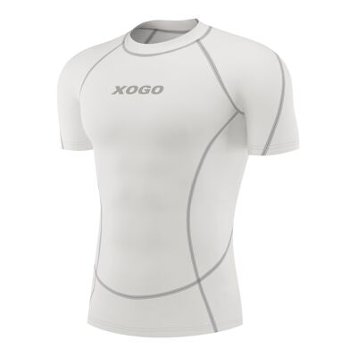 XOGO PERFORMANCE XP100 BASELAYER TOP A MANICHE CORTE - Bianco