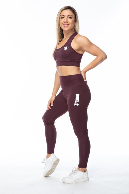 XOGO PERFORMANCE LEGGINGS - Maroon