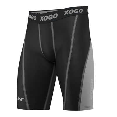 PANTALONCINI A COMPRESSIONE ESSENTIAL di XOGO - Grigio