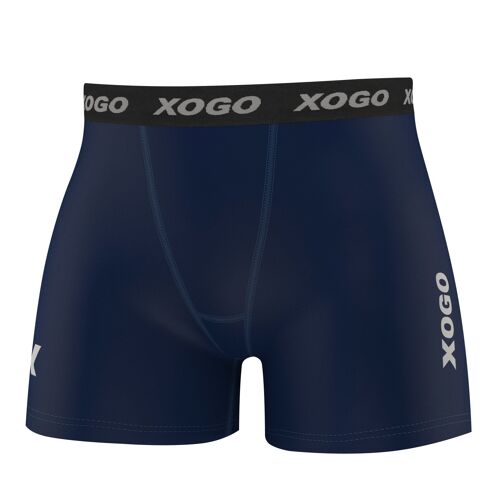 XOGO's COMPRESSION BOXER SHORT - Navy Blue