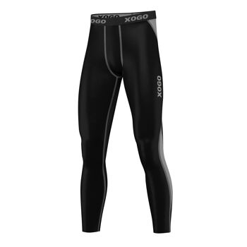 LEGGING BASELAYERS XOGO PERFORMANCE XP501 - Noir/Gris 3