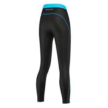 LEGGING FEMME BASELAYER XOGO PERFORMANCE XP300 - Noir/Bleu ciel 3