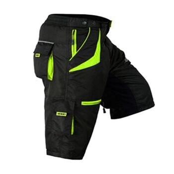 Short de cyclisme VTT DYNAMIC X100 de XOGO - Noir/Fluorescent 8