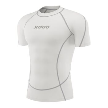 XOGO PERFORMANCE XP100 BASELAYER T-SHIRT MANCHES COURTES - Blanc 1