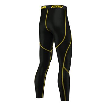 LEGGING BASELAYER XOGO PERFORMANCE XP500 - Noir/Jaune 2