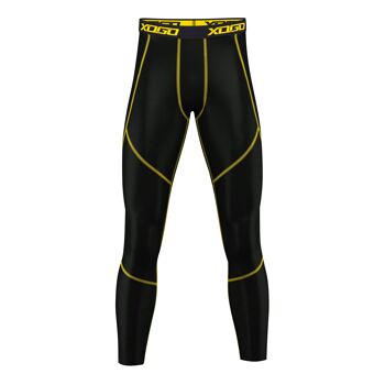 LEGGING BASELAYER XOGO PERFORMANCE XP500 - Noir/Jaune 3